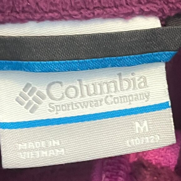 Columbia girls' fleece jacket full-zip purple medium 10-12 - Picture 6 of 10